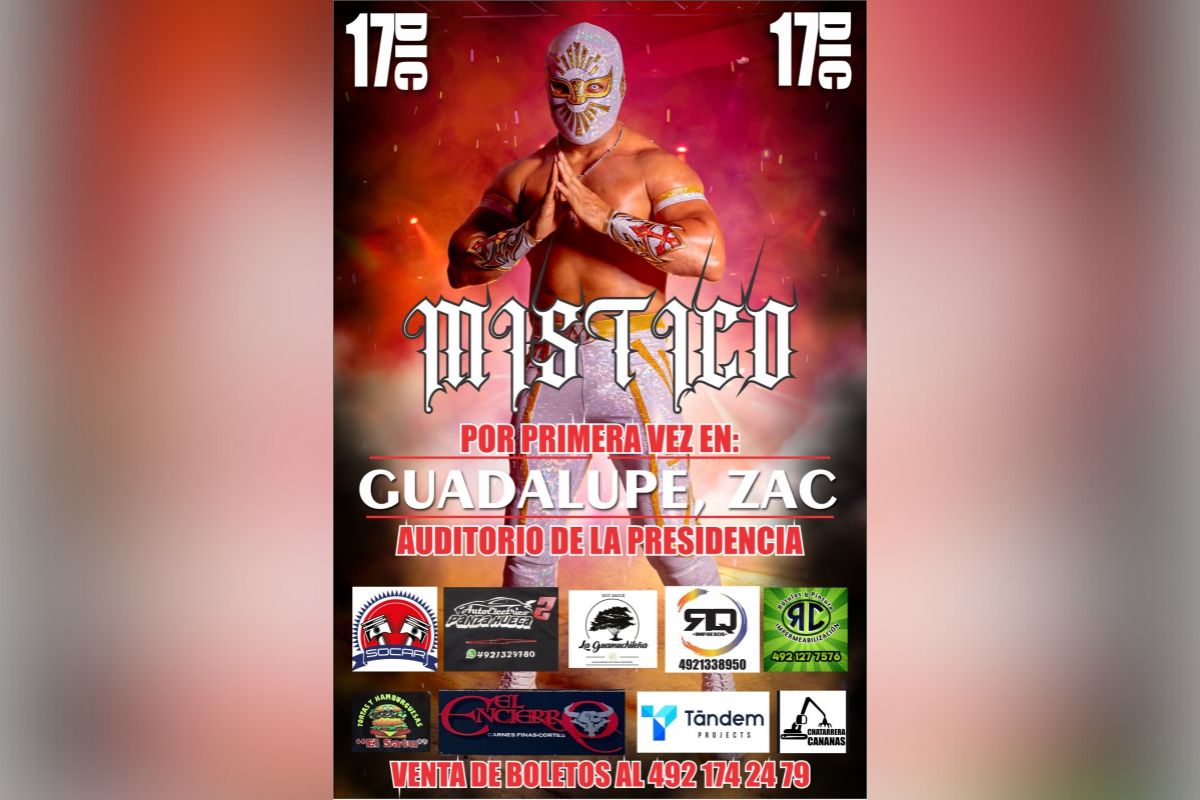 Místico llega a Guadalupe con función “Súper Estelar” que promete encender el ring.