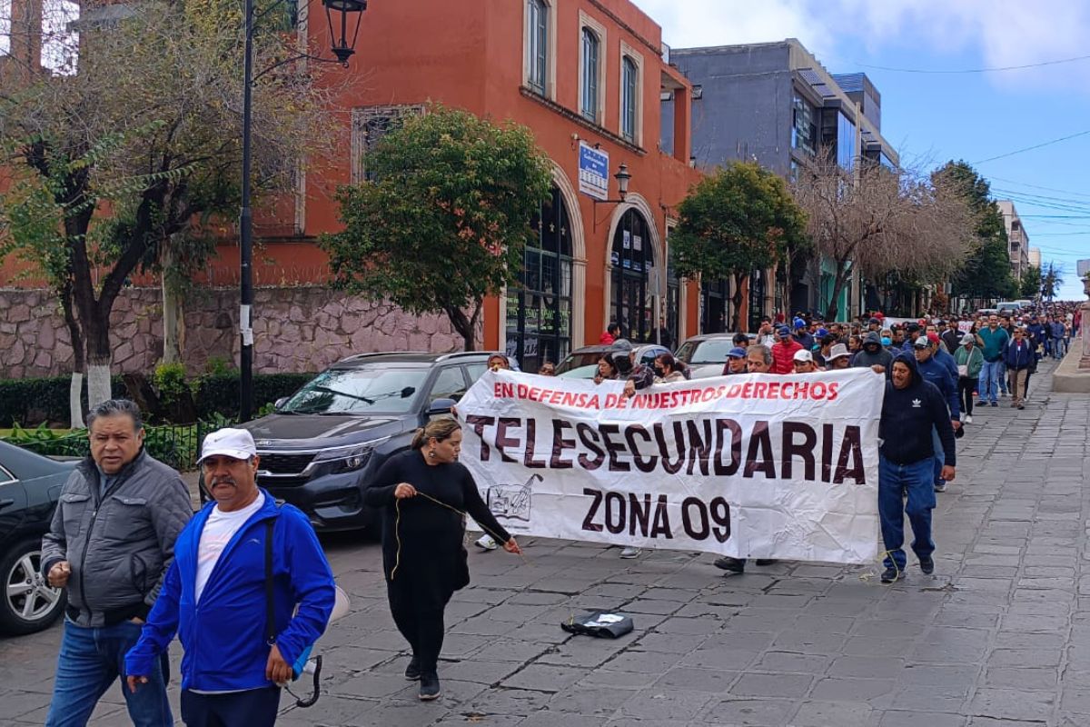 SITTEZ se moviliza en Zacatecas y exige respaldo del Congreso para defender derechos laborales