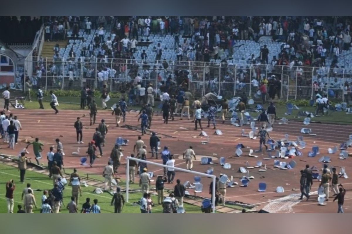 Caos y frustración marcan arranque de la gira de Messi en India.