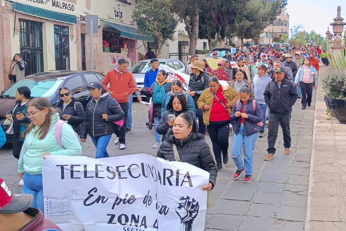 SITTEZ se moviliza en Zacatecas y exige respaldo del Congreso para defender derechos laborales