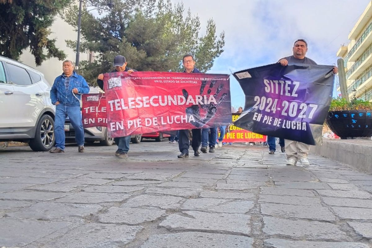 SITTEZ se moviliza en Zacatecas y exige respaldo del Congreso para defender derechos laborales
