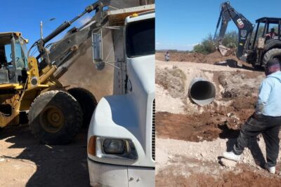 Secretaría de Obras Públicas de Fresnillo trabaja en mejoras de mantenimiento y reparación de infraestructura básica