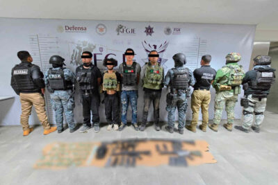 Detienen a cuatro integrantes de grupo delictivo y aseguran arsenal en Tabasco, Zacatecas