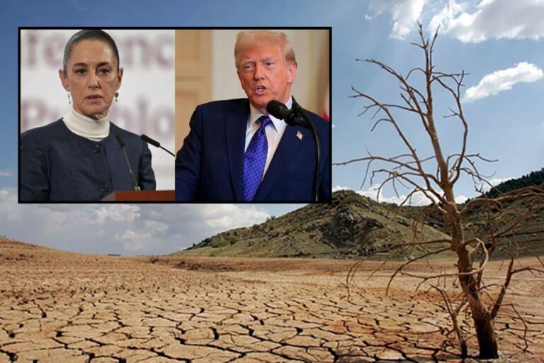 Trump presiona a México para atender de inmediato crisis hídrica en la frontera