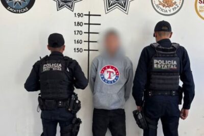 Detienen a joven por presunto narcomenudeo durante operativo de vigilancia en Zacatecas