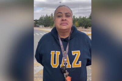 Maestra mantiene bloqueado el Campus UAZ Siglo XXI; exige reacomodo laboral y reconocimiento académico