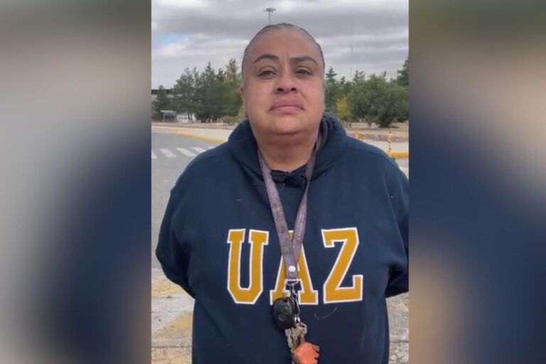 Maestra mantiene bloqueado el Campus UAZ Siglo XXI; exige reacomodo laboral y reconocimiento académico