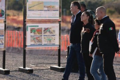 Sheinbaum supervisa avance del Tren Suburbano Lechería–AIFA