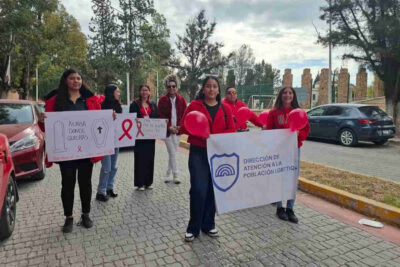 Fresnillo impulsa conciencia sobre el VIH/Sida con desfile encabezado por estudiantes