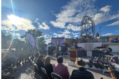 Fresnillo presenta su primer monumento del corredor minero dedicado a la Virgen de Guadalupe