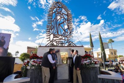 En Fresnillo Inauguran monumento dedicado a la Virgen de Guadalupe