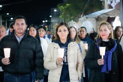 Alcalde de Fresnillo participa en peregrinación del novenario en honor a la Virgen de Guadalupe