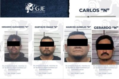 En 24 horas, Fiscalía pone a disposición a cinco personas con órdenes de aprehensión