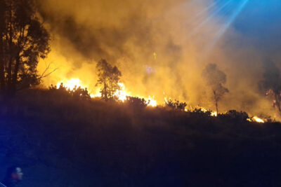 Miguel Varela informa que el incendio de la Bufa de este lunes fue provocado