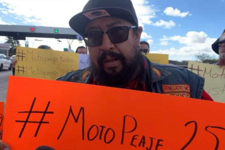 Motociclistas de Zacatecas exigen peaje reducido del 25 % en casetas