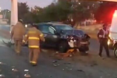 Accidente matutino en el Bulevar Metropolitano deja dos lesionados este 1 de enero