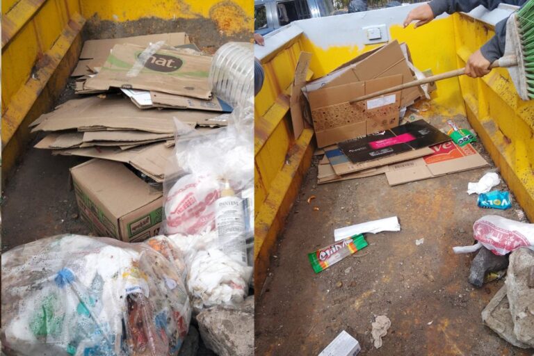 Departamento de Limpia de Fresnillo alerta a vecinos a no usar el ornamento central como basurero