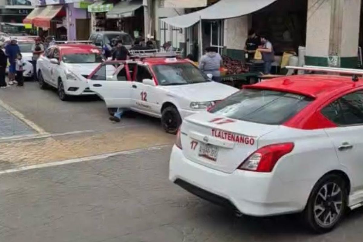 Taxistas de Tlaltenango protestan contra monopolio y falta transparencia