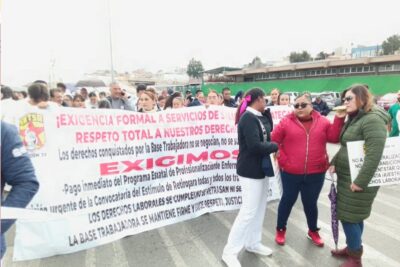 Servicios de Salud de Zacatecas (SSZ) marcha y anuncia protestas radicales en Zacatecas