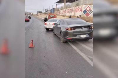 Choque en Tránsito Pesado de deja daños materiales y un perrito sin vida