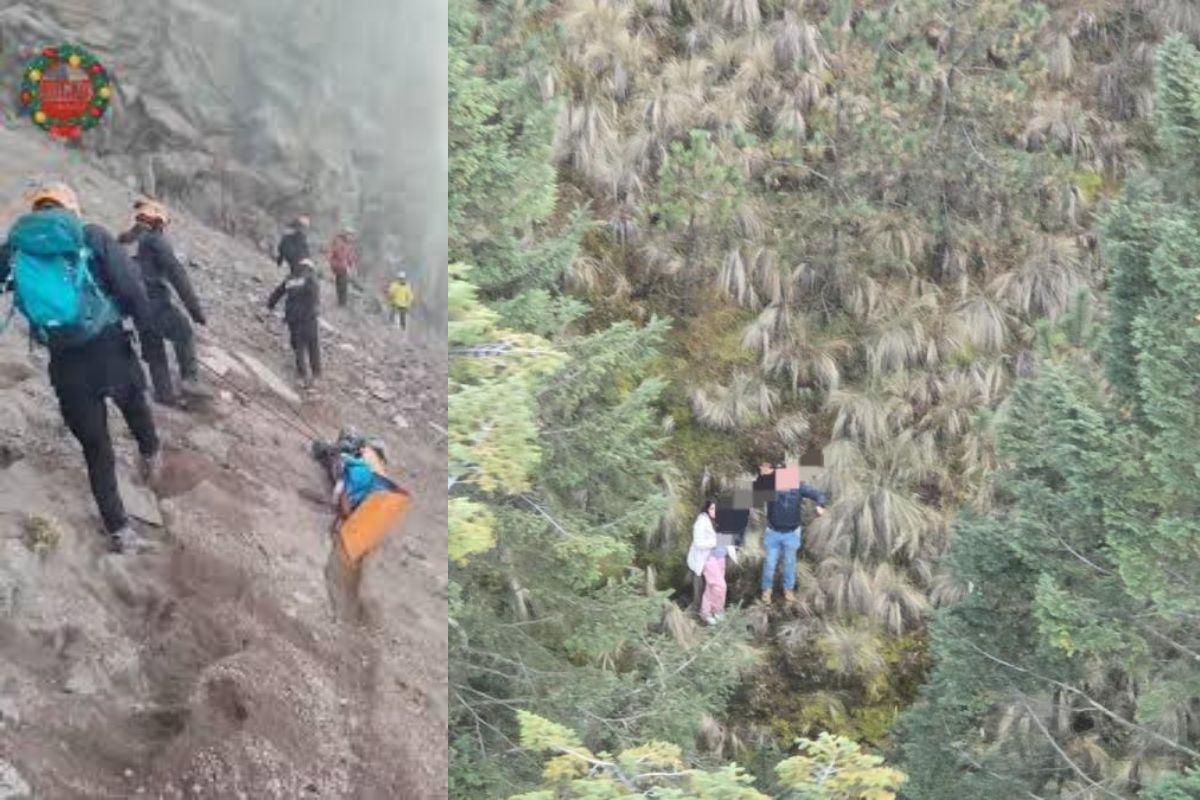Rescatan a dos senderistas con hipotermia en el Pico del Águila