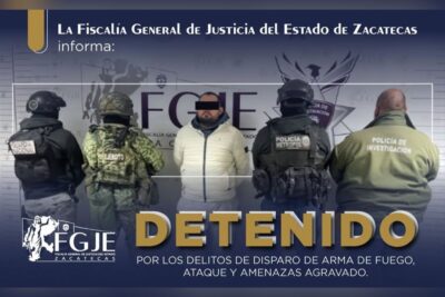 Autoridades detienen a un hombre y aseguran armas durante cateo en Guadalupe