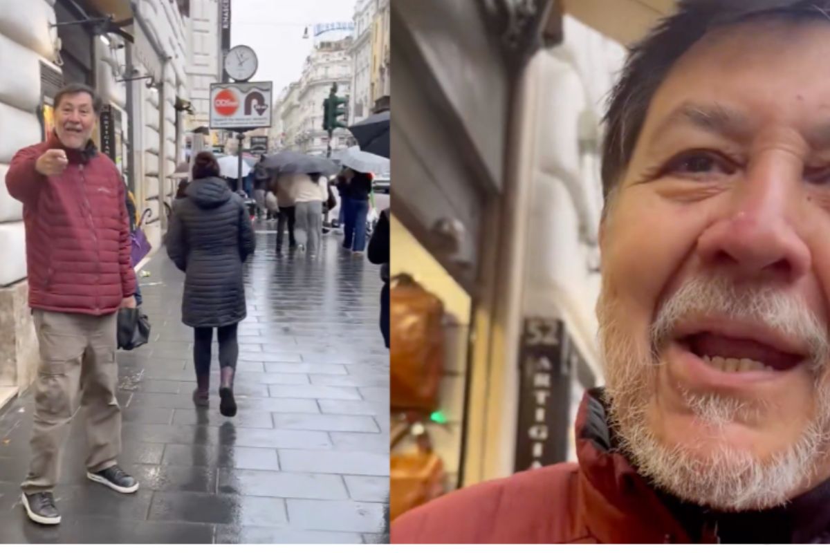 Fernández Noroña protagoniza confrontación con ciudadano mexicano en Roma