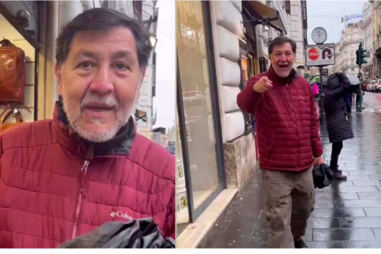 Fernández Noroña protagoniza confrontación con ciudadano mexicano en Roma