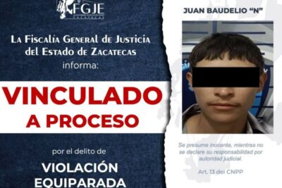 Procesan a Juan Baudelio “N” por hechos de violencia sexual en Ojocaliente