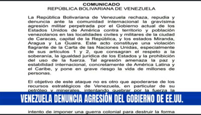 Gobierno de Venezuela denuncia agresión extranjera y decreta Estado de Conmoción Exterior