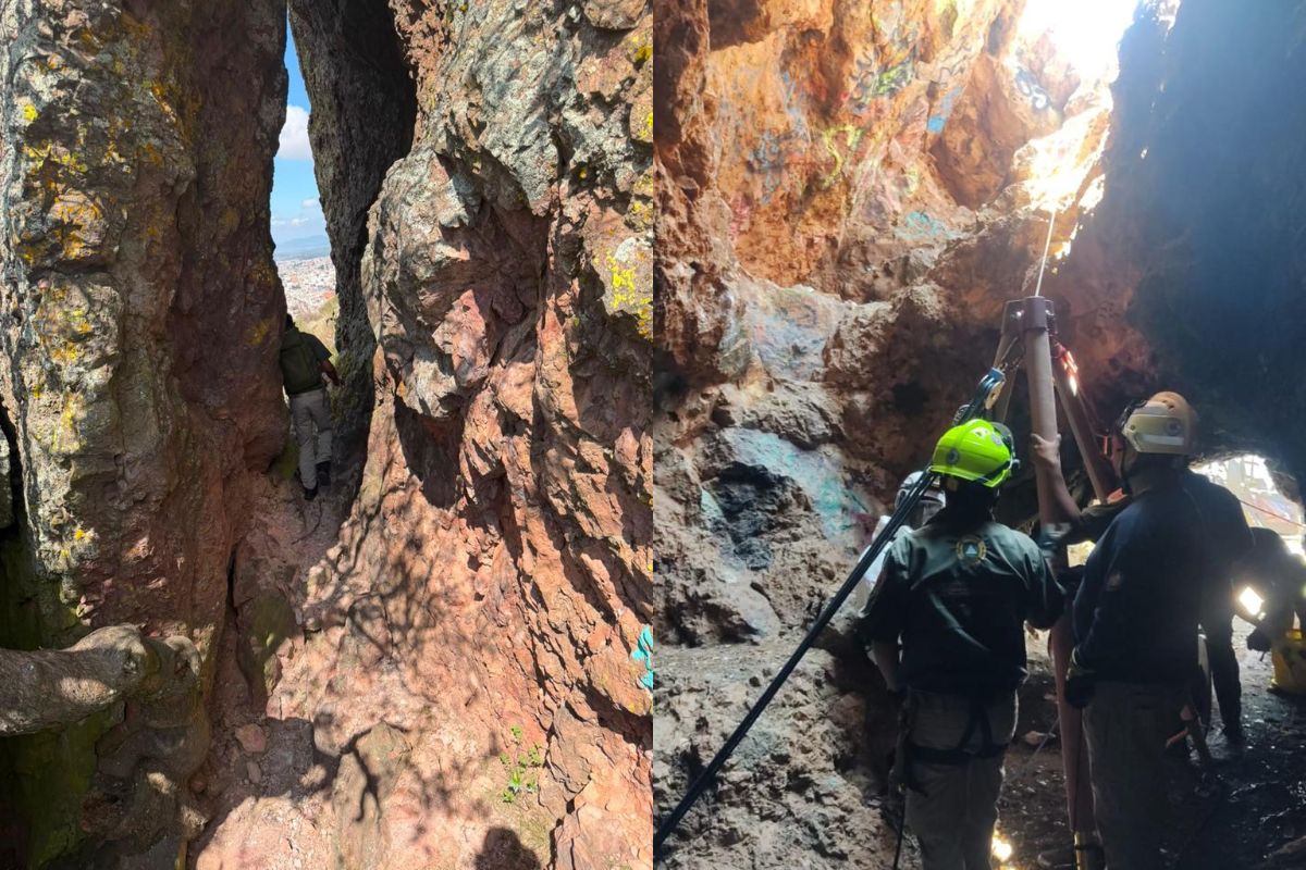Realizan búsqueda forense en el Cerro de la Bufa con apoyo de colectivos de familias.