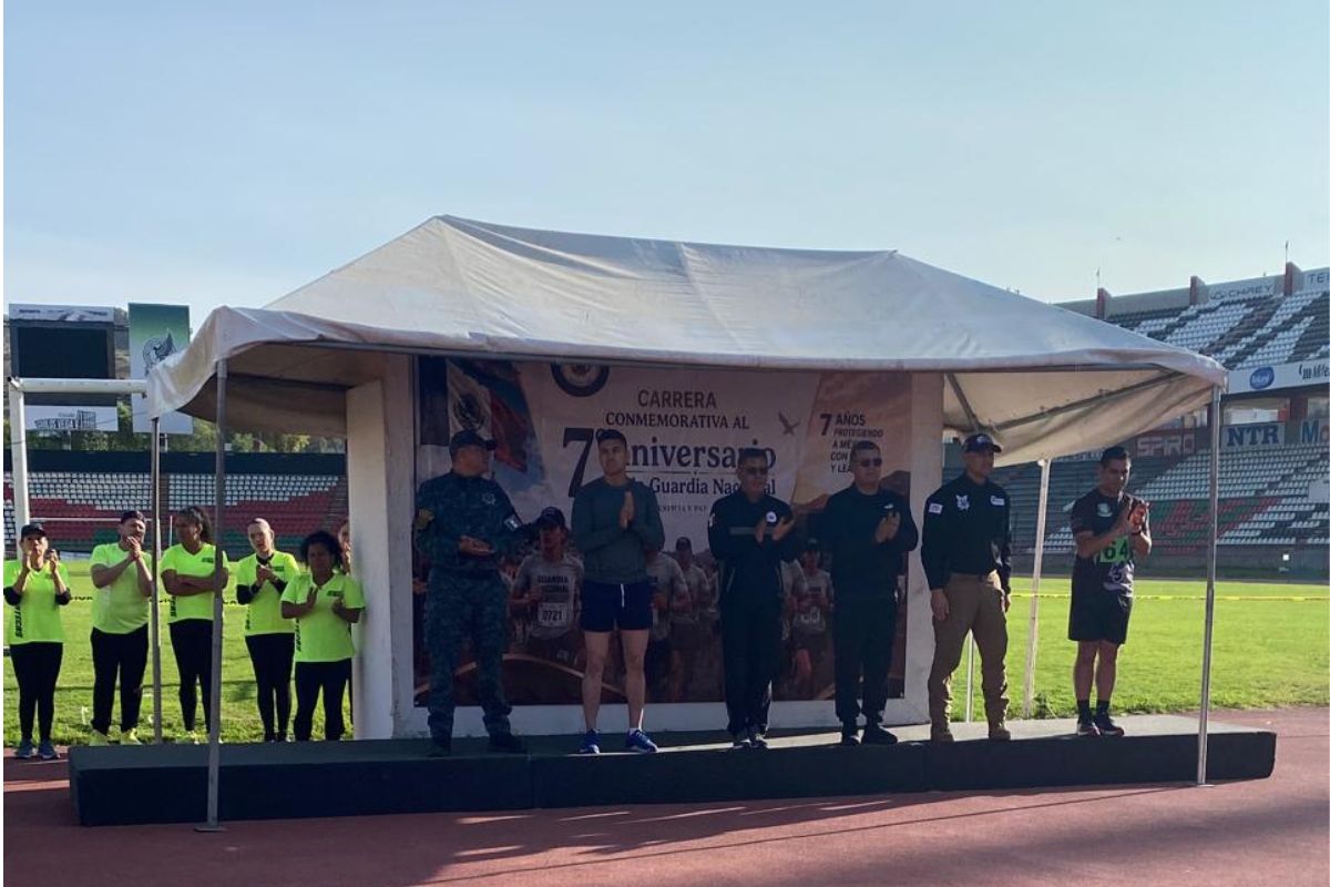 Guardia Nacional conmemora su séptimo aniversario con carrera familiar en Zacatecas.