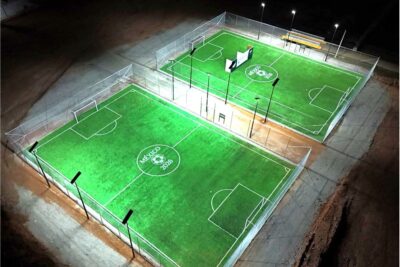 Guadalupe fortalece el deporte con la entrega de dos nuevas canchas de fútbol 5