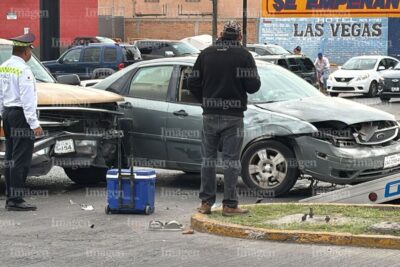 Conductor ebrio provoca choque en el Paseo del Mineral de Fresnillo