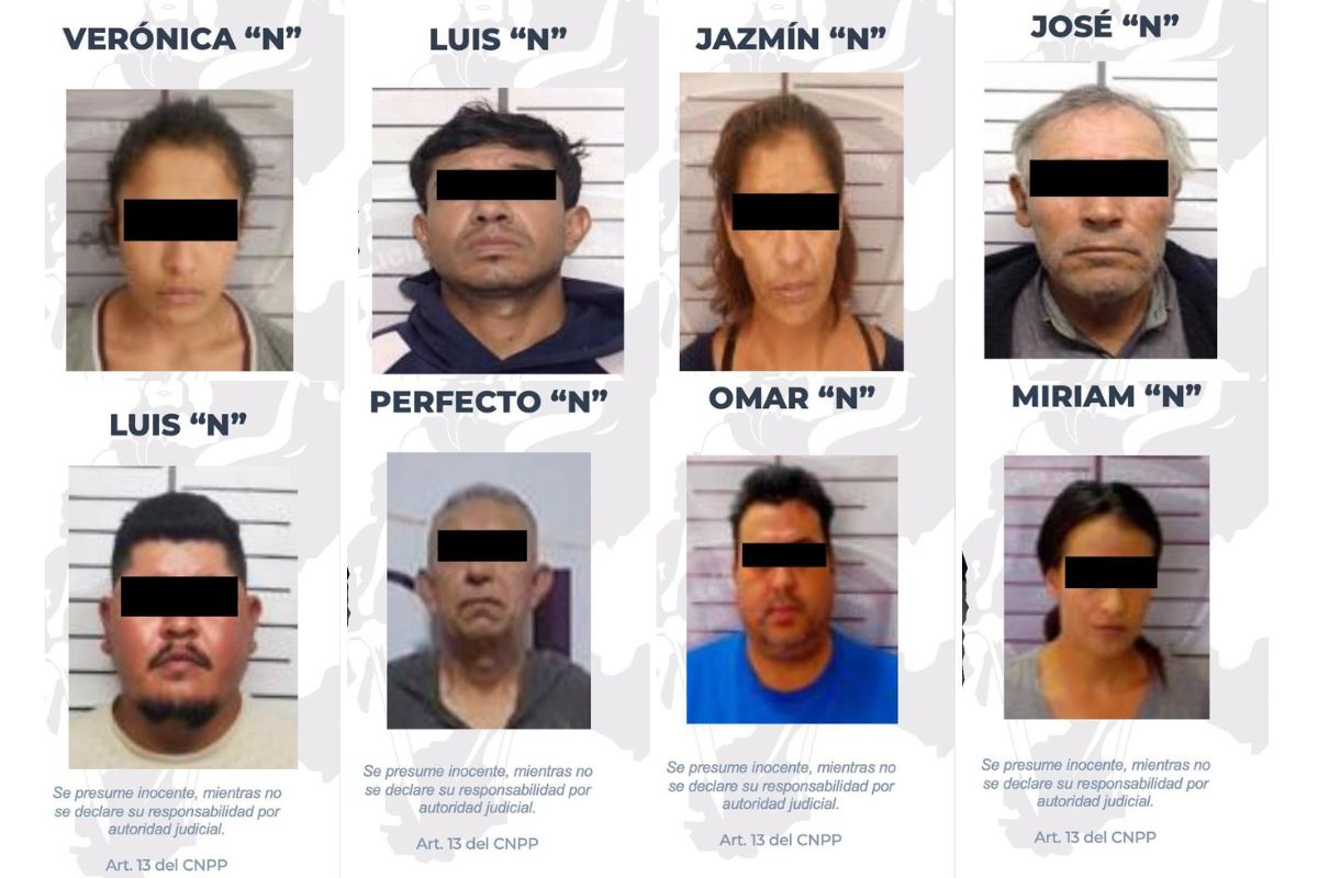 FGJEZ detiene a 8 personas con órdenes de aprehensión en Zacatecas