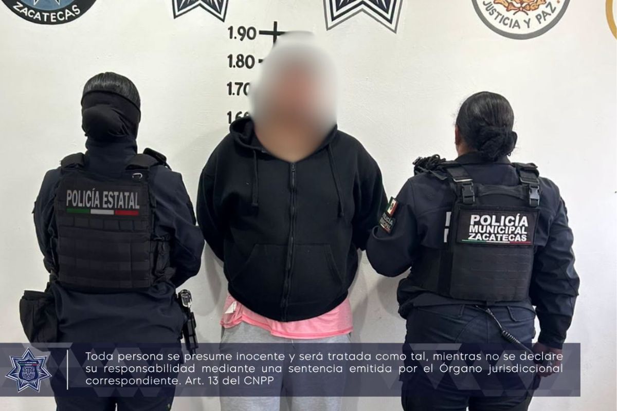 Detienen a hombre por presunta violencia familiar en Zacatecas