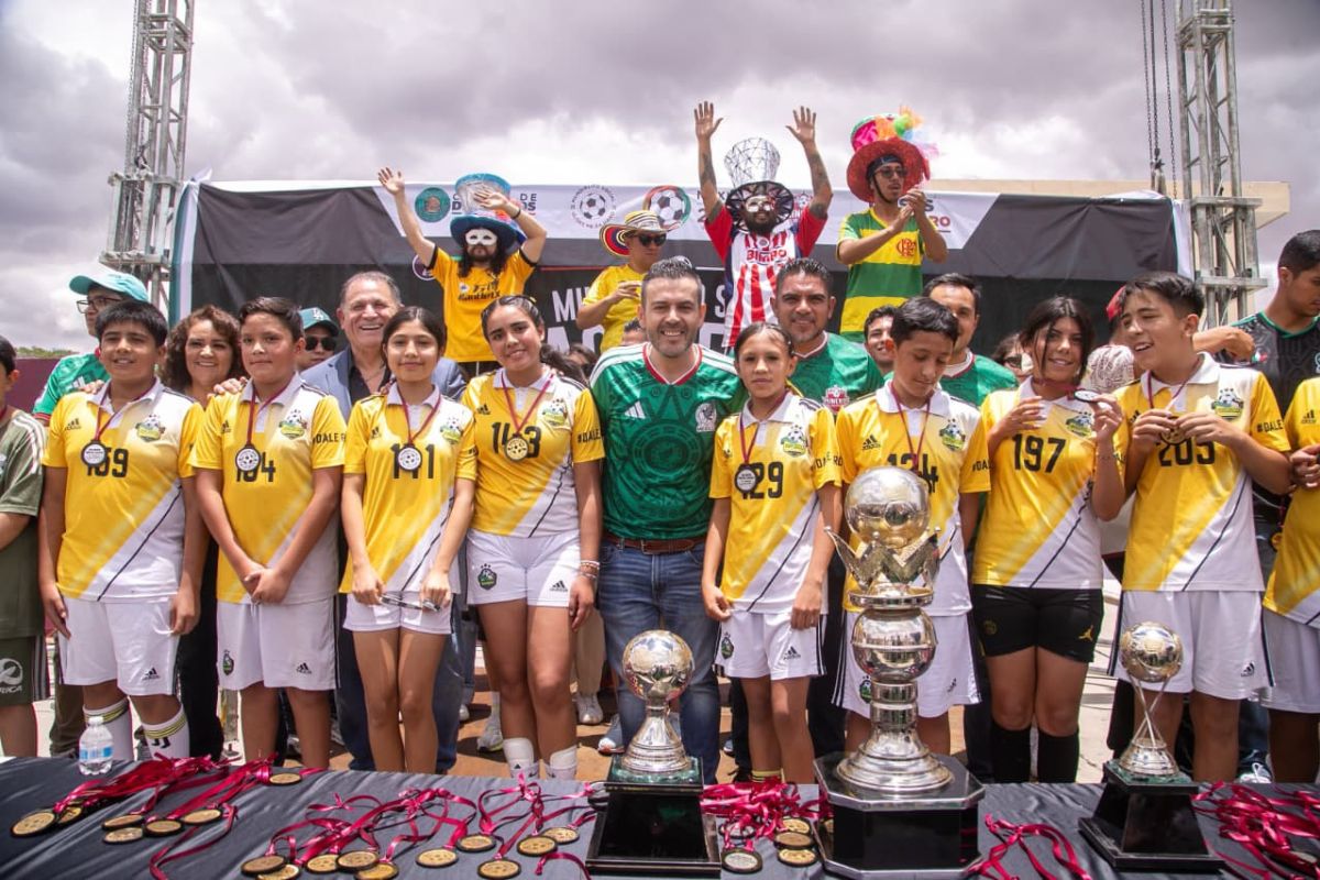 Más de 600 niñas y niños participan en el Mundialito Social Zacatecas.