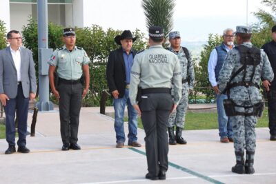 Rodrigo Ureño refrenda coordinación con la Guardia Nacional durante su séptimo aniversario