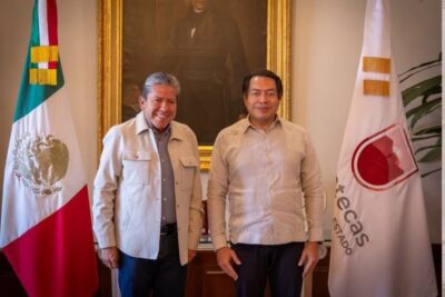 Mario Delgado y David Monreal pactan ruta educativa con el SNTE