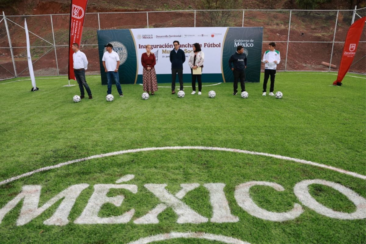 Mundial Social 2026 impulsa nuevas canchas deportivas en Zacatecas