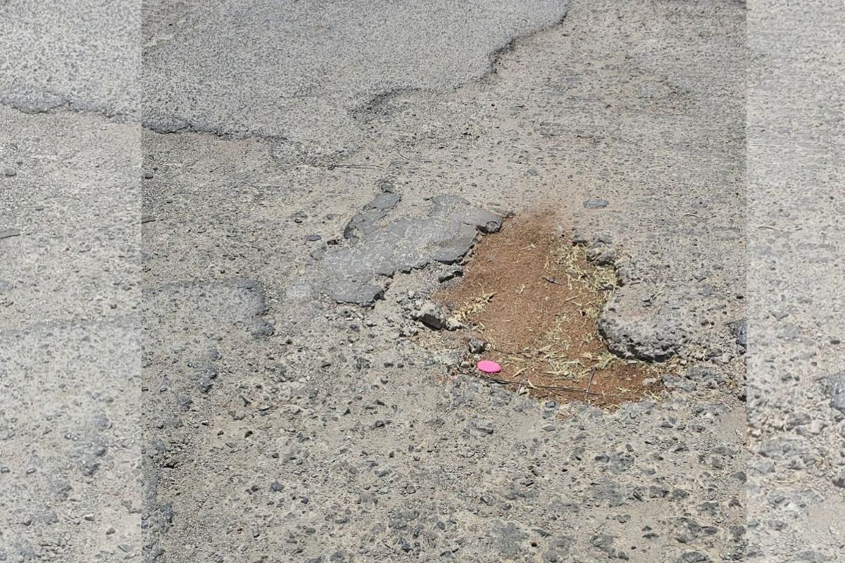 Denuncian socavones y falta de alumbrado en carretera a Plenitud, Fresnillo