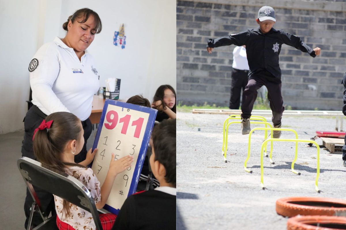 Niñas y niños conocen el trabajo de la Policía en programa preventivo del DIF Jerez.