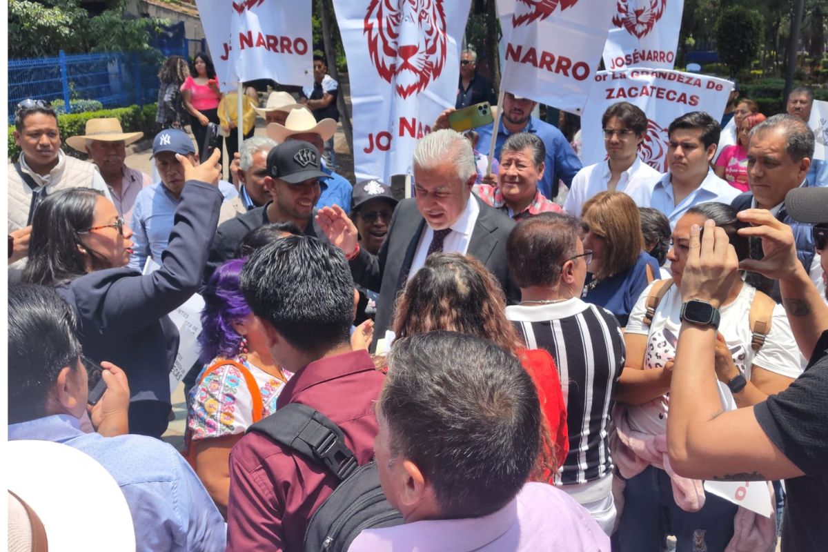 José Narro formaliza su registro para coordinar la Defensa de la Cuarta Transformación en Zacatecas.