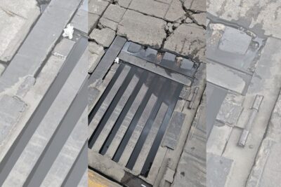 Aguas negras afectan comercios en la Avenida Juárez de Fresnillo