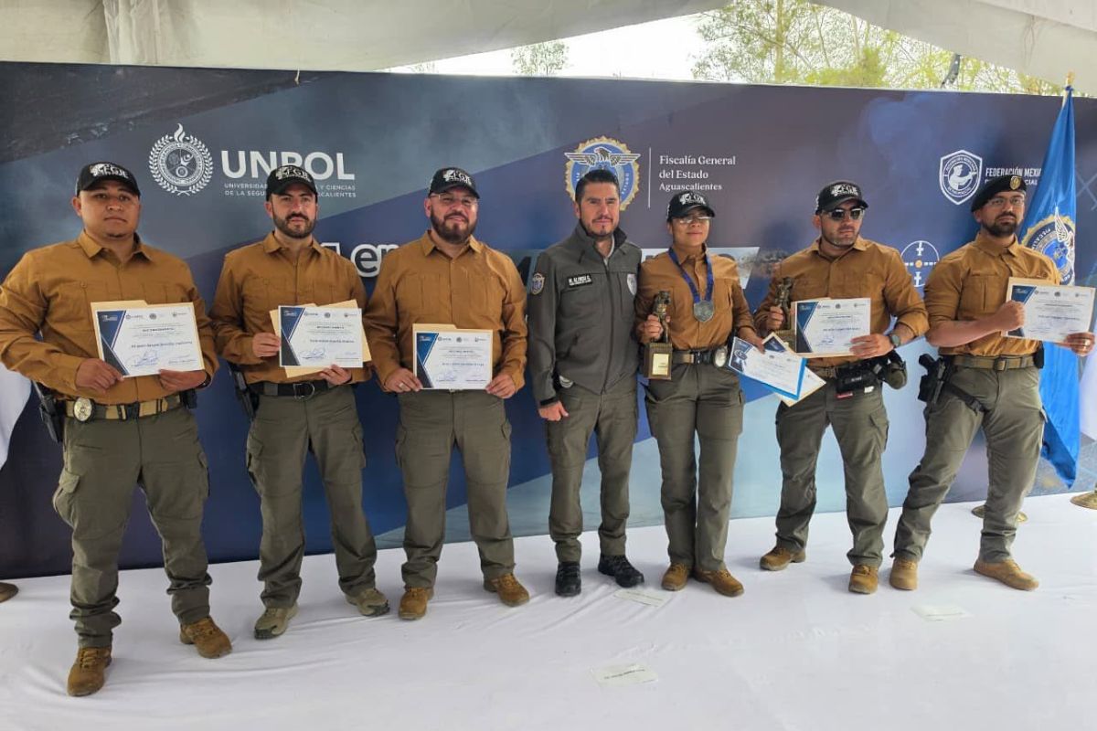 Destaca Fiscalía de Zacatecas en el Primer Campeonato Nacional de Tiro Policial