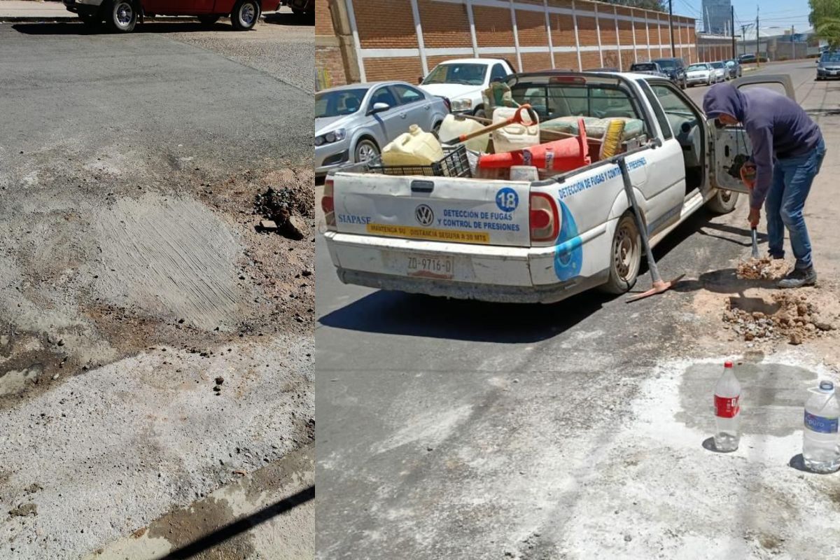 SIAPASF repara cerca de 100 baches derivados de trabajos hidráulicos en Fresnillo.