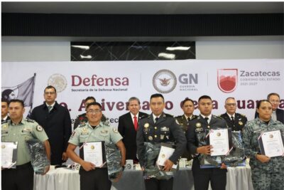 Autoridades reconocen a la Guardia Nacional por su contribución a la seguridad en su séptimo aniversario