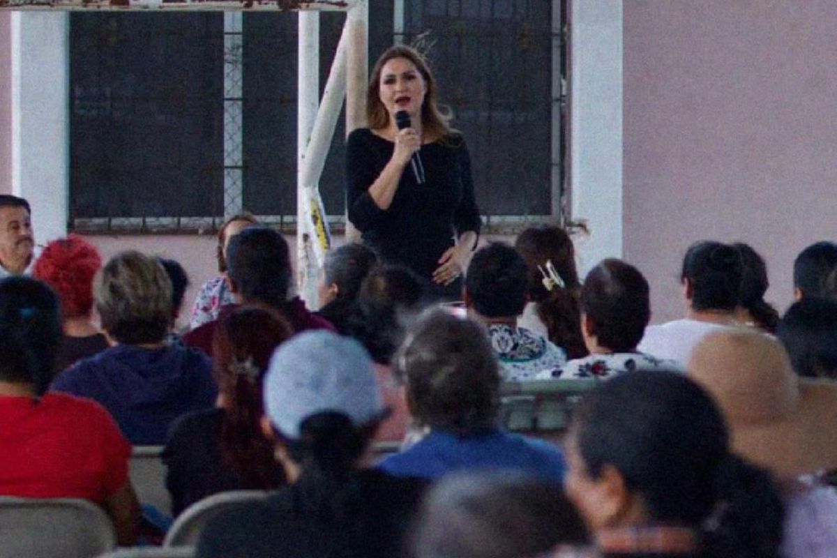 Geovanna Bañuelos recorre Zacatecas para promover la defensa de la soberanía nacional.