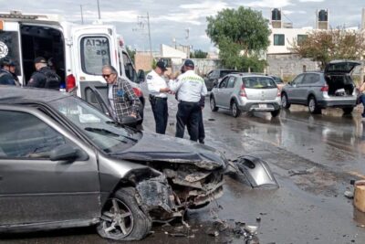 Accidente en Vialidad Siglo XXI deja una persona lesionada en Zacatecas