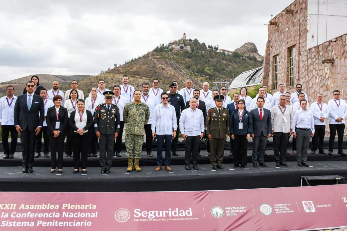 Zacatecas se consolida como referente penitenciario nacional al albergar la XXXII Asamblea Plenaria del Sistema Penitenciario.